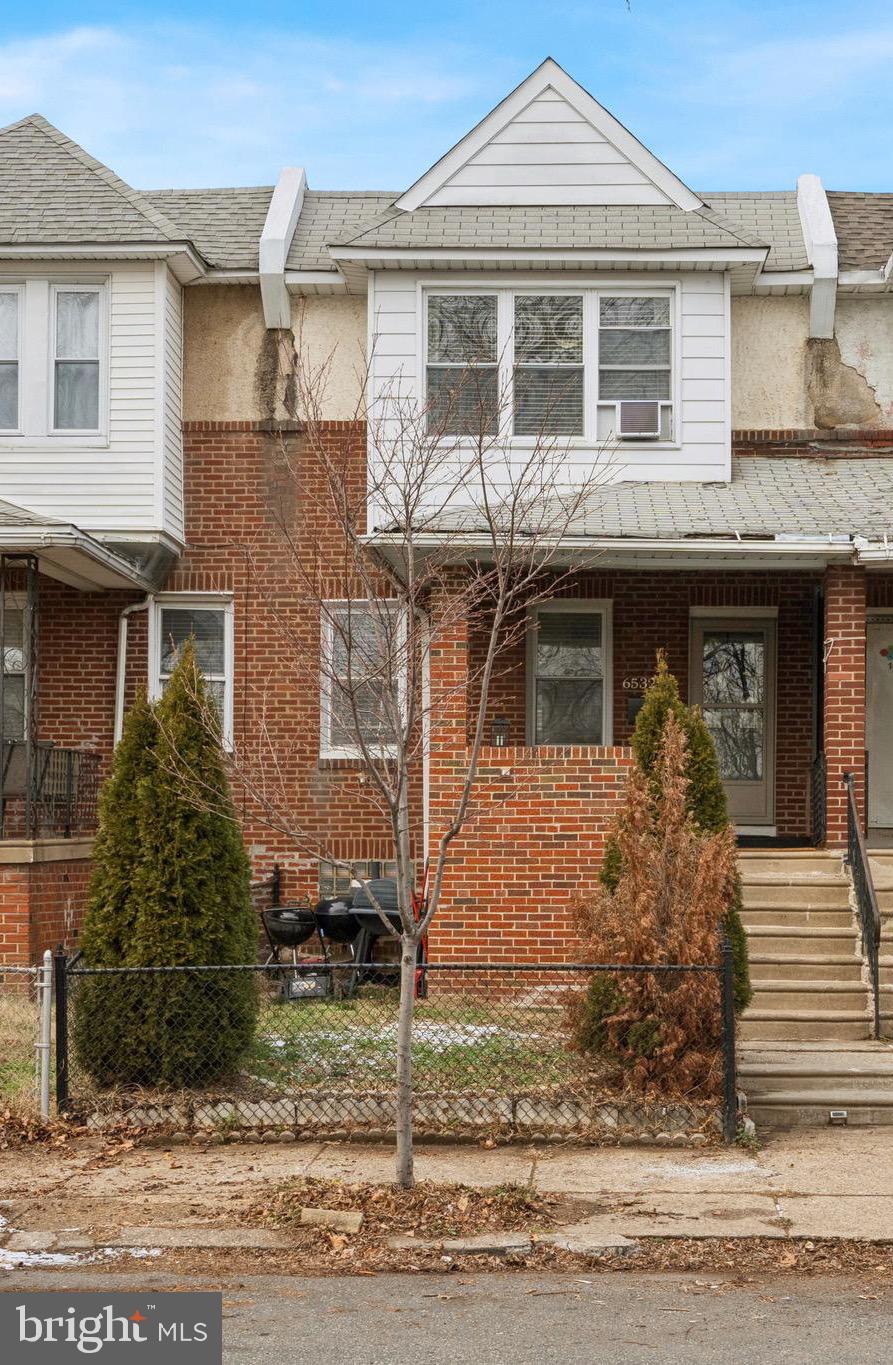 a front view of a house