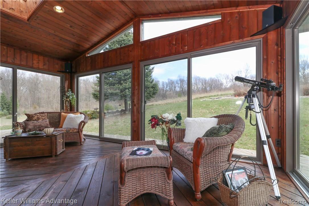 5210 Fenton Road Fenton, MI 48430 - Photo 26 of 67 Beautiful Views from Insulated Cedar 3 Season Sunroom