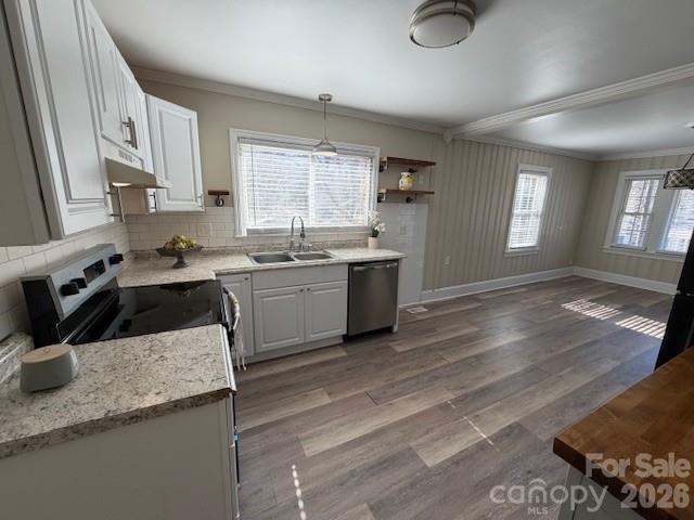 614 North Rhyne Street Gastonia, NC 28054 - Photo 12 of 29 a kitchen with granite countertop a sink stainless steel appliances and cabinets