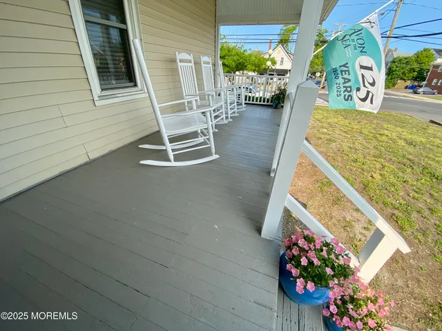 a view of outdoor space with seating area