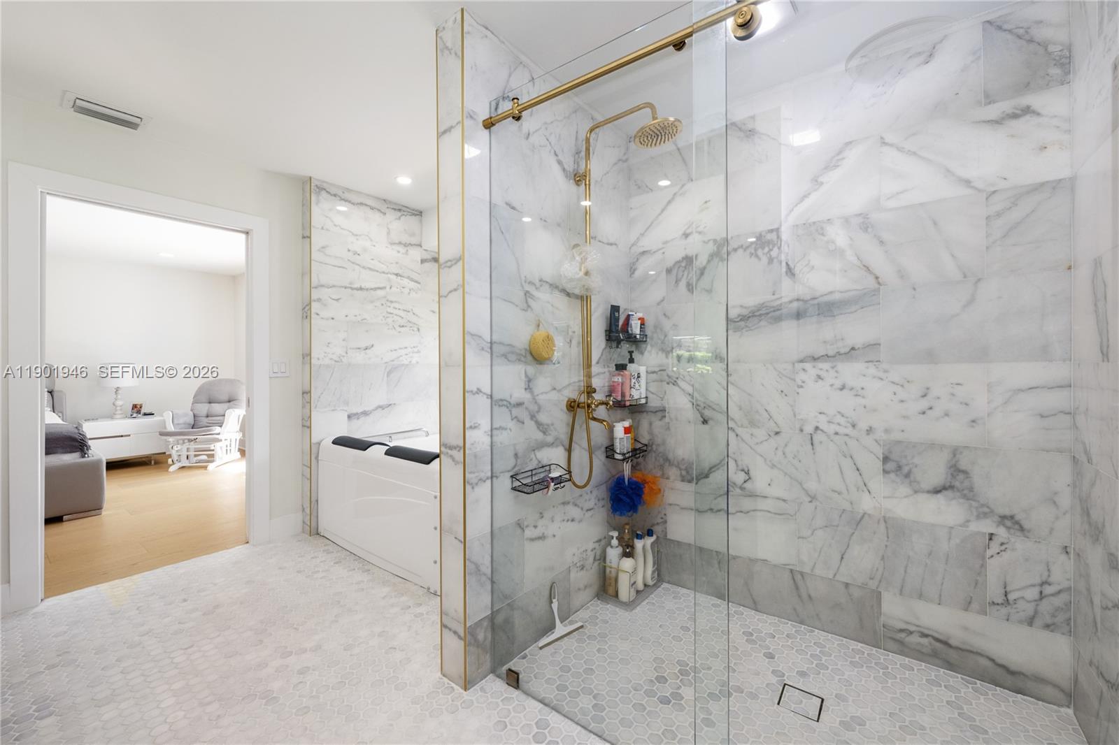 15110 North Saxon Circle Southwest Ranches, FL 33331 - Photo 13 of 45 a bathroom with a shower