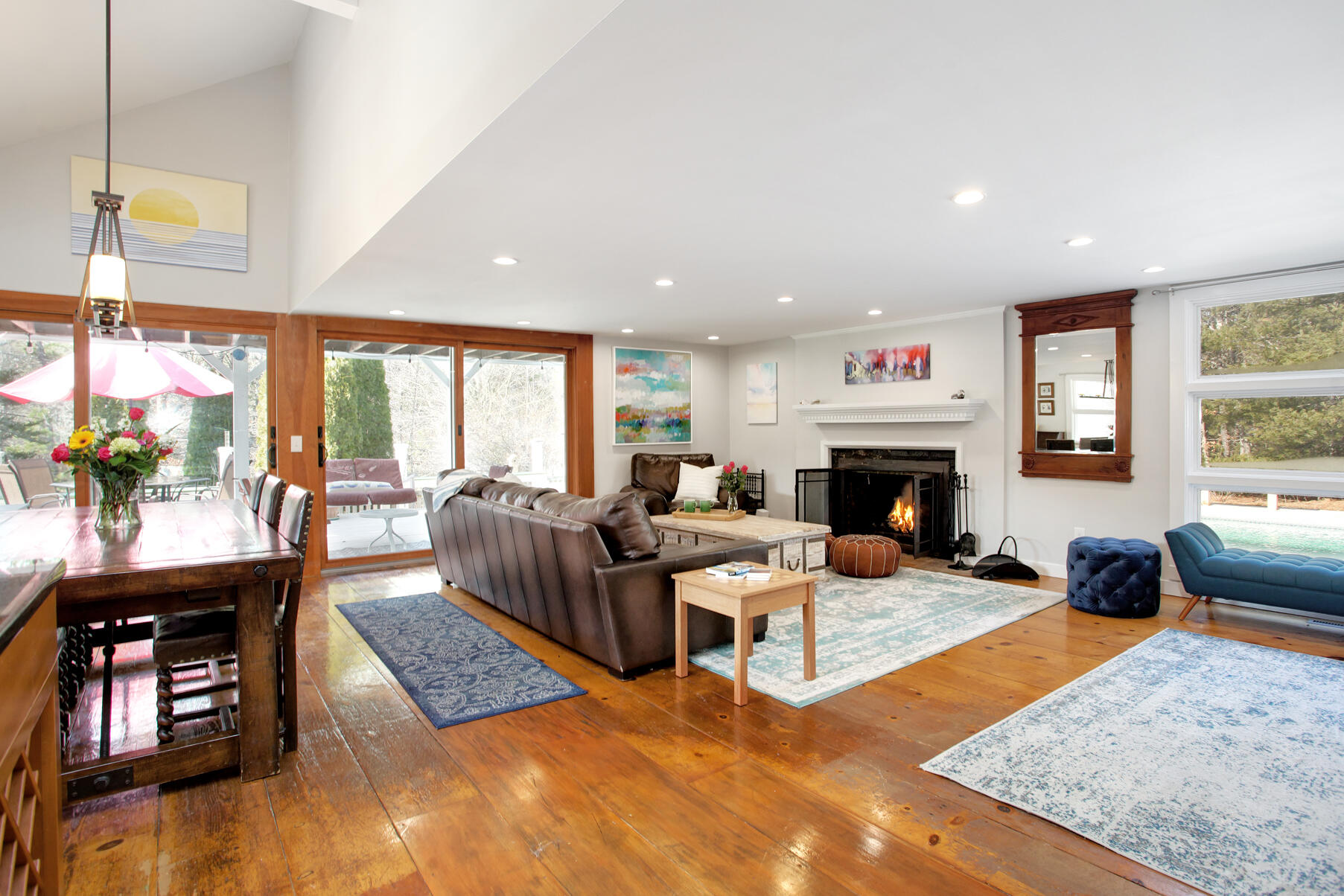 21 5 Corners Road Centerville, MA 02632 - Photo 10 of 38 a living room with fireplace furniture and a fireplace