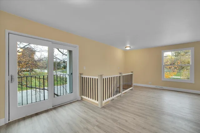 a view of with street from a balcony