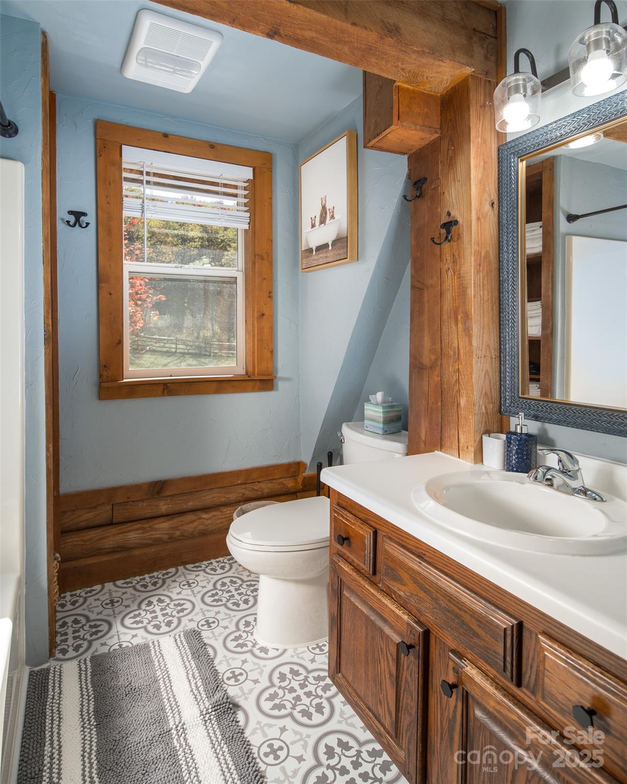 1090 Horse Bottom Road Banner Elk, NC 28604 - Photo 20 of 30 a bathroom with a sink a toilet and a bathtub