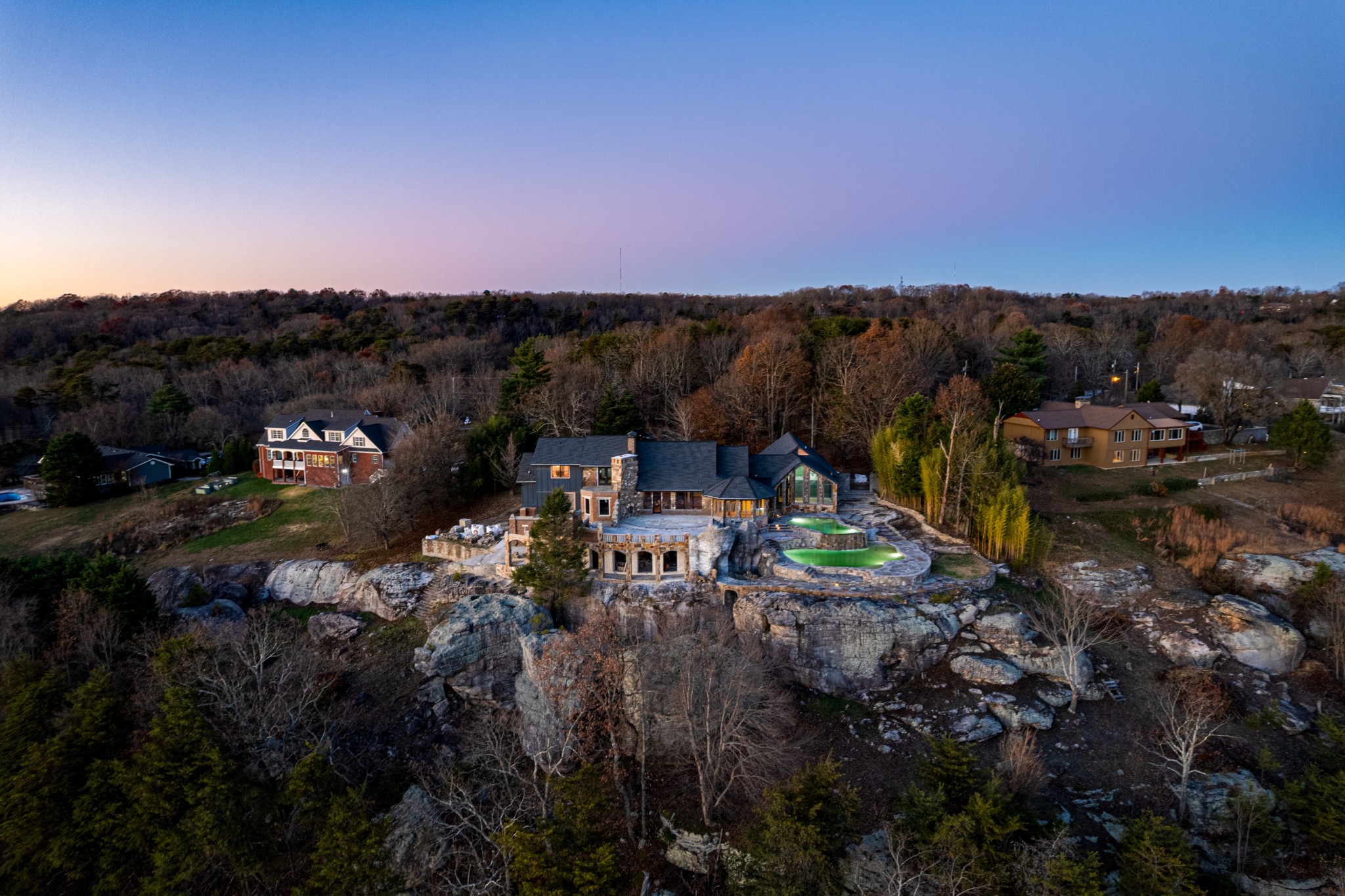 8608 Brow Lake Road Soddy Daisy, TN 37379 - Photo 5 of 23 a view of a town with couple of cars parked on road