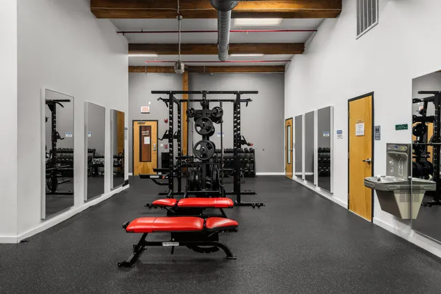 a room with furniture