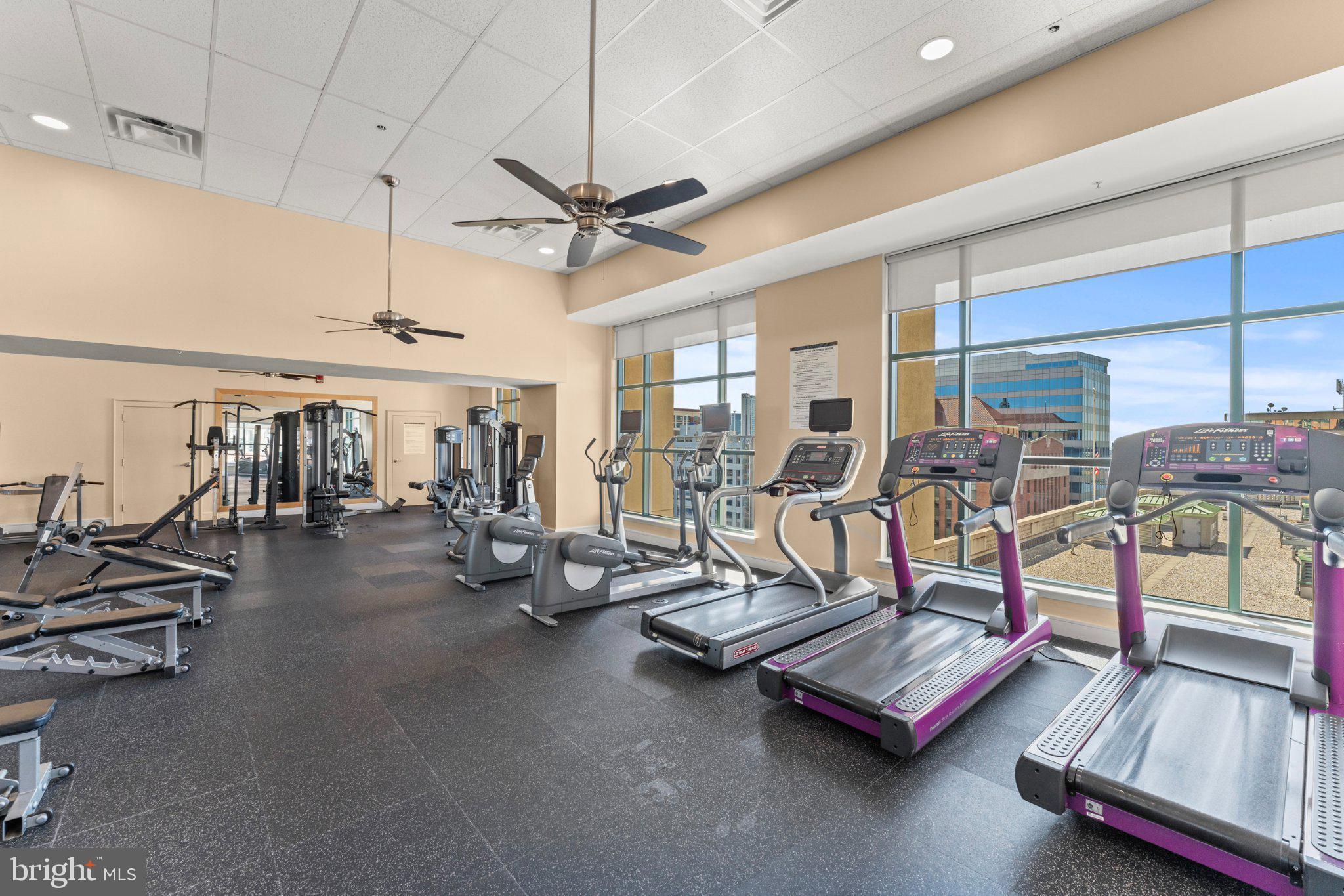 414 Water Street, Unit 1306 Baltimore, MD 21202 - Photo 6 of 29 Bright and airy fitness center space.