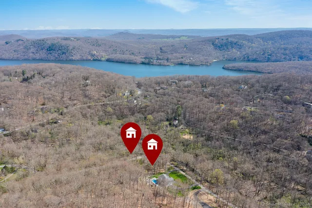 a view of a outdoor space with mountain view