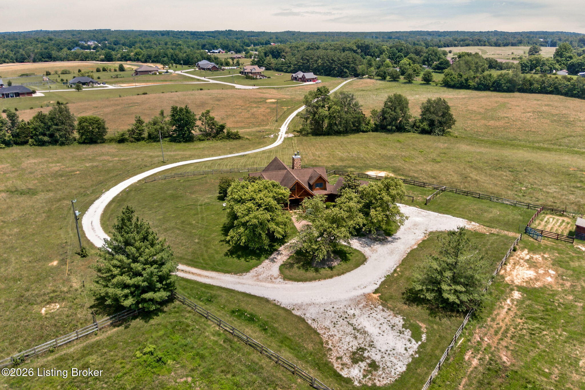771 Mud Splash Road Elizabethtown, KY 42701 - Photo 14 of 85 From above, the home's striking curb appeal and beautifully landscaped front grounds make a commanding first impression that sets the tone for everything within