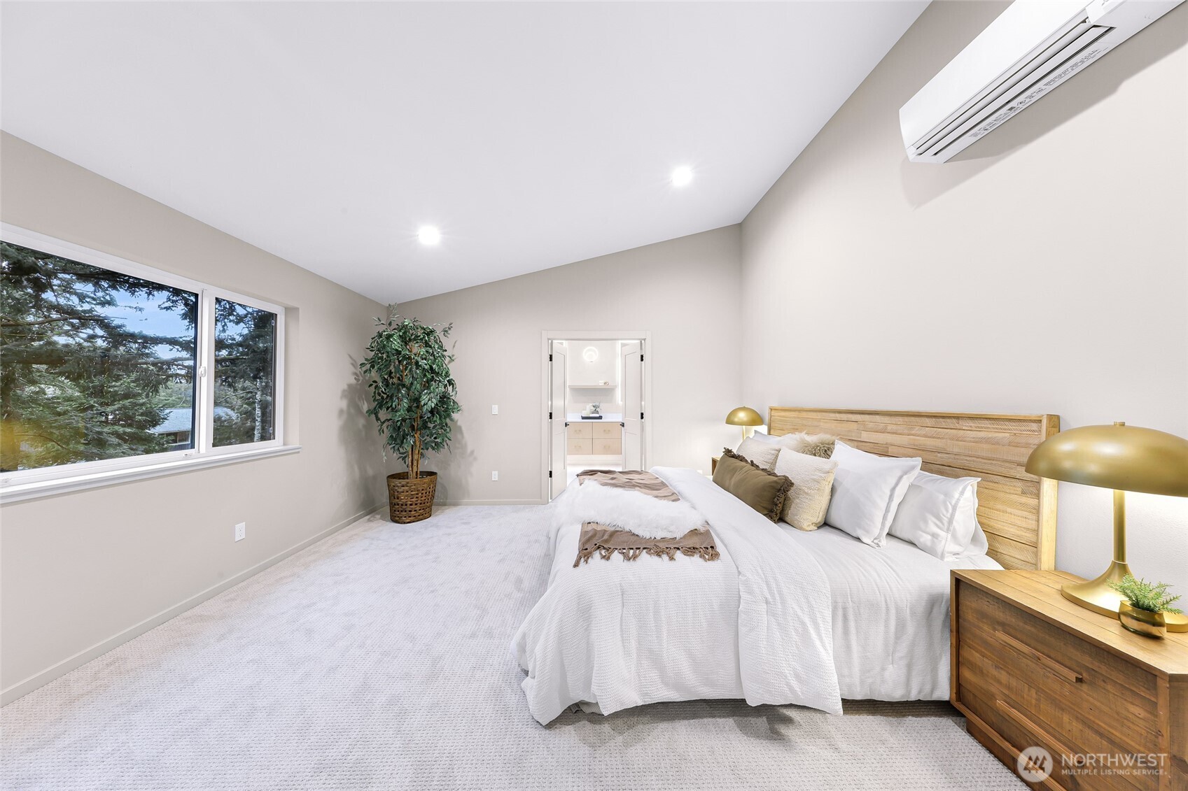 404 Willow Rd Place Bellingham, WA 98225 - Photo 13 of 40 a bedroom with a bed and a large window