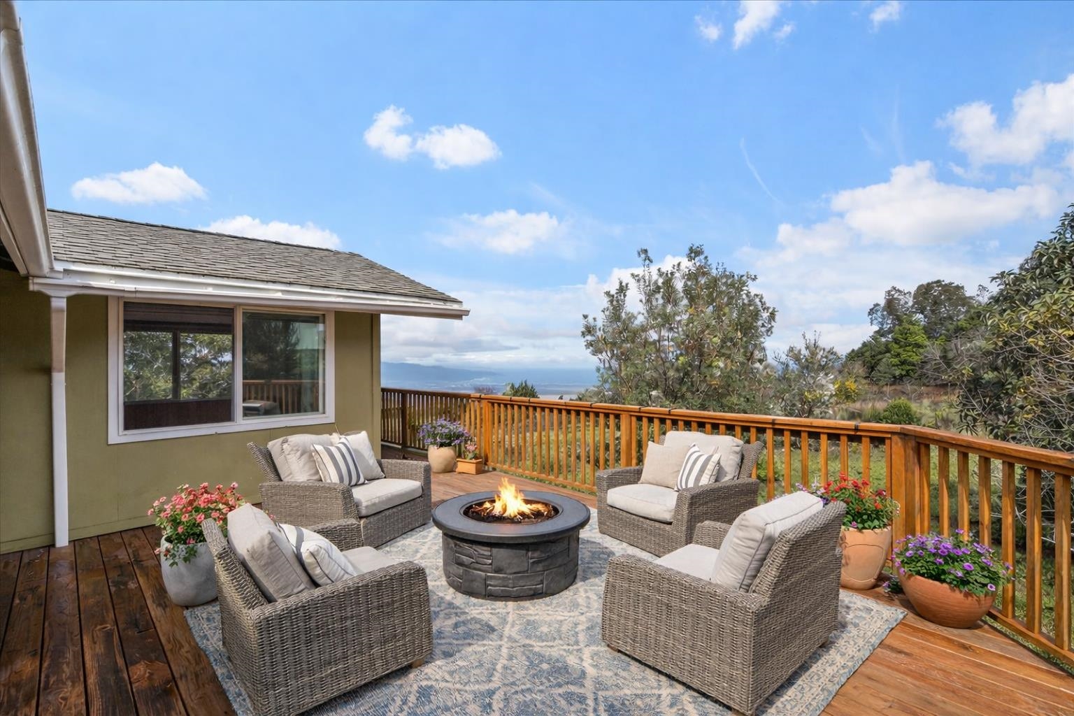 31 Hapapa Road, Unit B Kula, HI 96790 - Photo 15 of 50 a roof deck with couches and potted plants