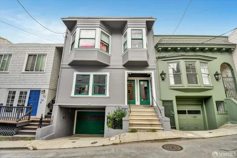 a front view of a house