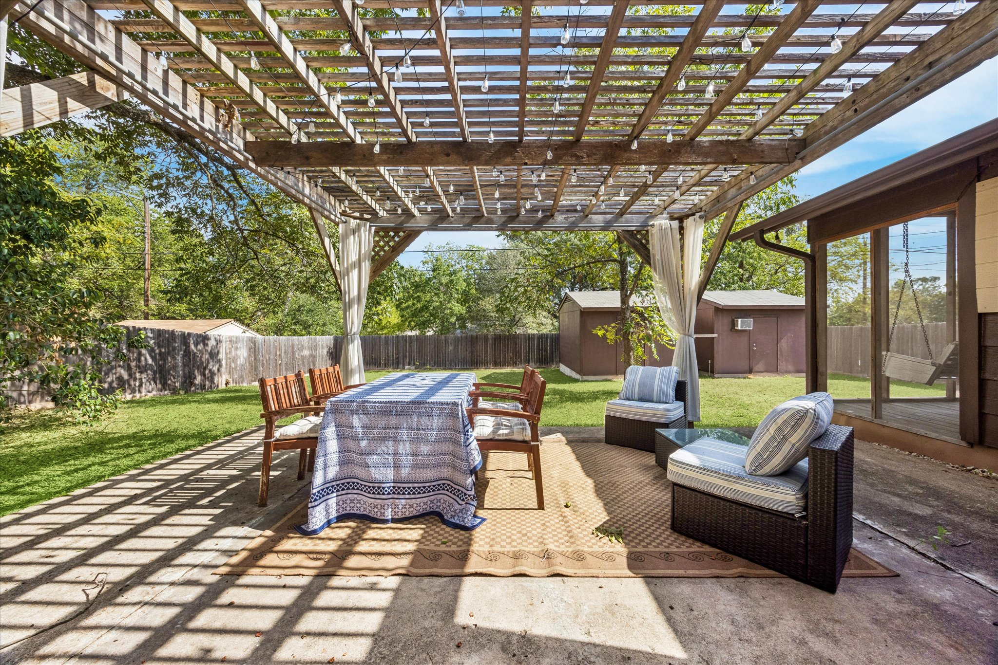 908 Riddlewood Drive Austin, TX 78753 - Photo 17 of 21 Covered gazebo in the back yard