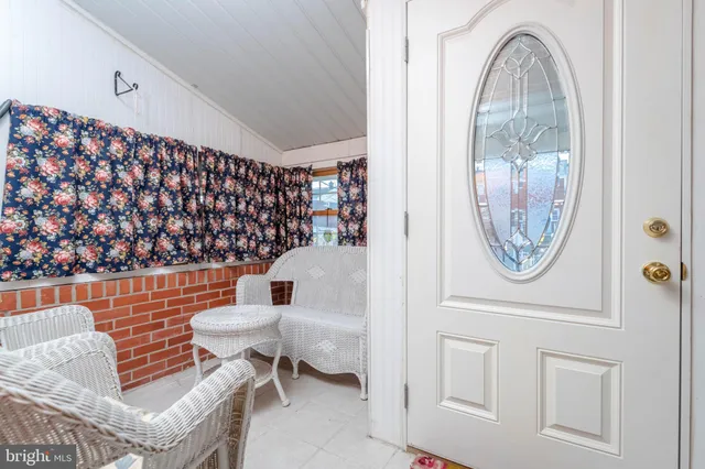 a outdoor living space with furniture