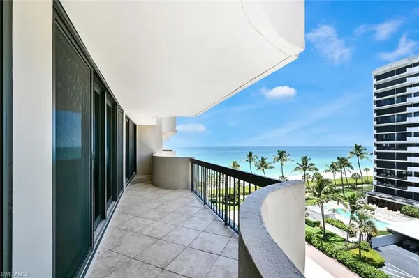 a view of a balcony
