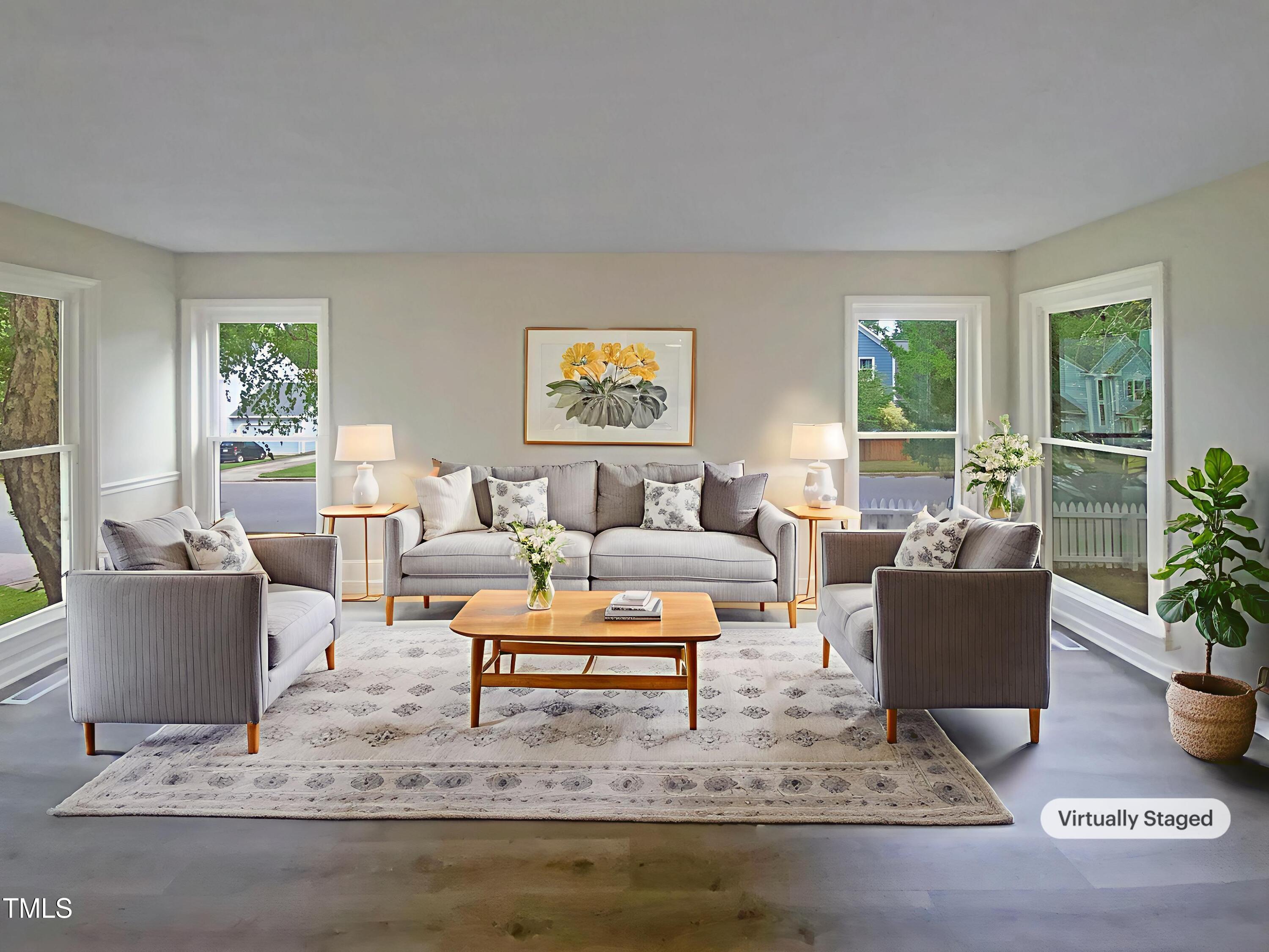 2301 Declaration Drive Raleigh, NC 27615 - Photo 2 of 19 a living room with furniture and a large window