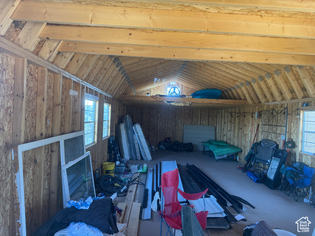 46205 Little Elk Road Fruitland, UT 84027 - Photo 8 of 24 cabin shell - view of loft and future kitchen-family room