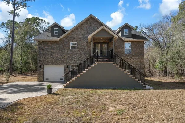 a view of front door of house