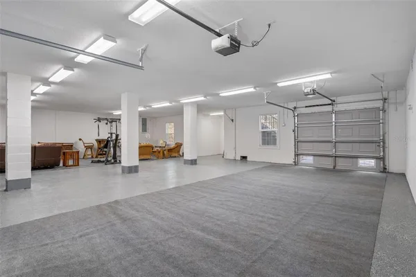 a view of a yard with an outdoor space