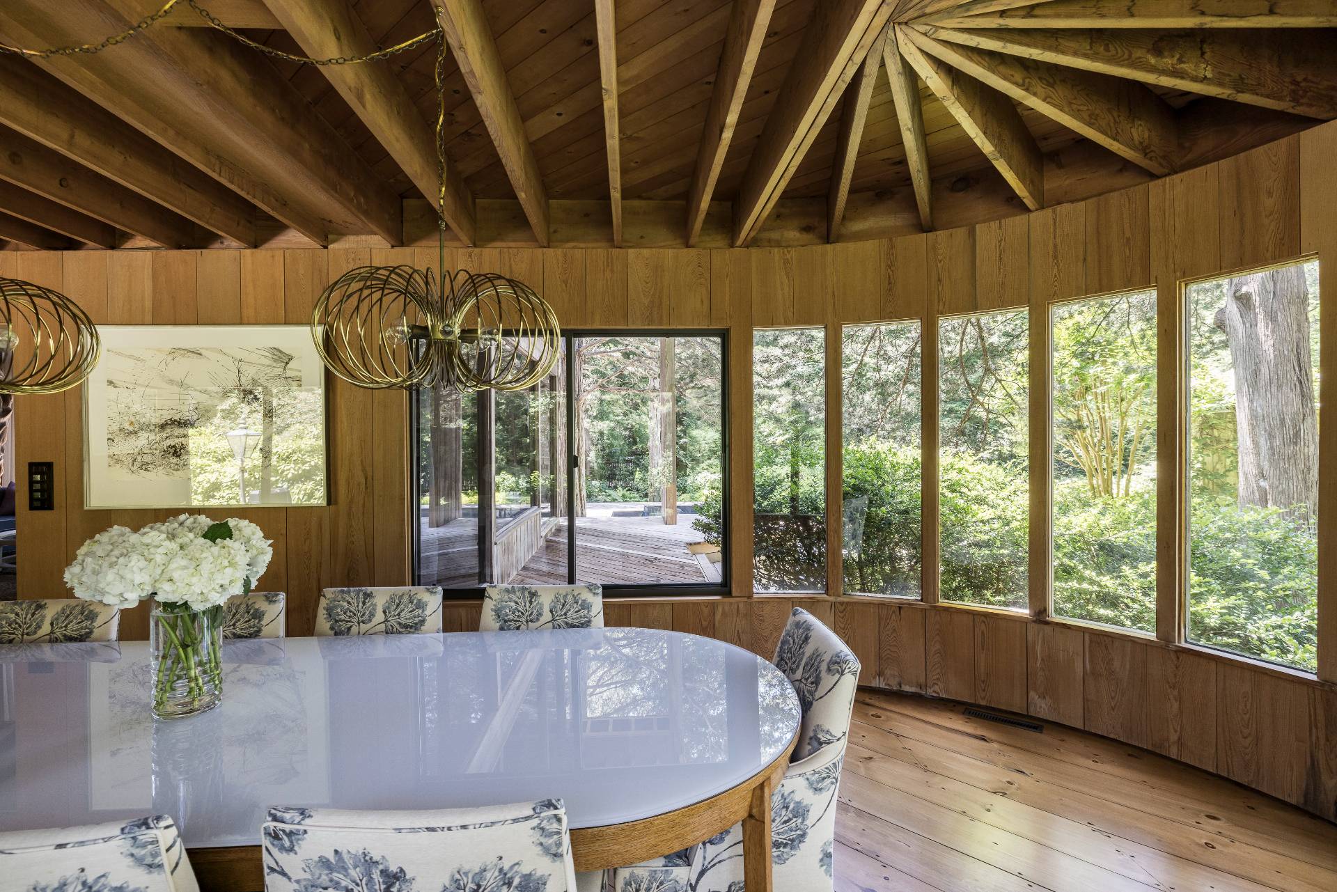 4 Baiting Hollow Road East Hampton, NY 11937 - Photo 6 of 30 a dining room with furniture and wooden floor
