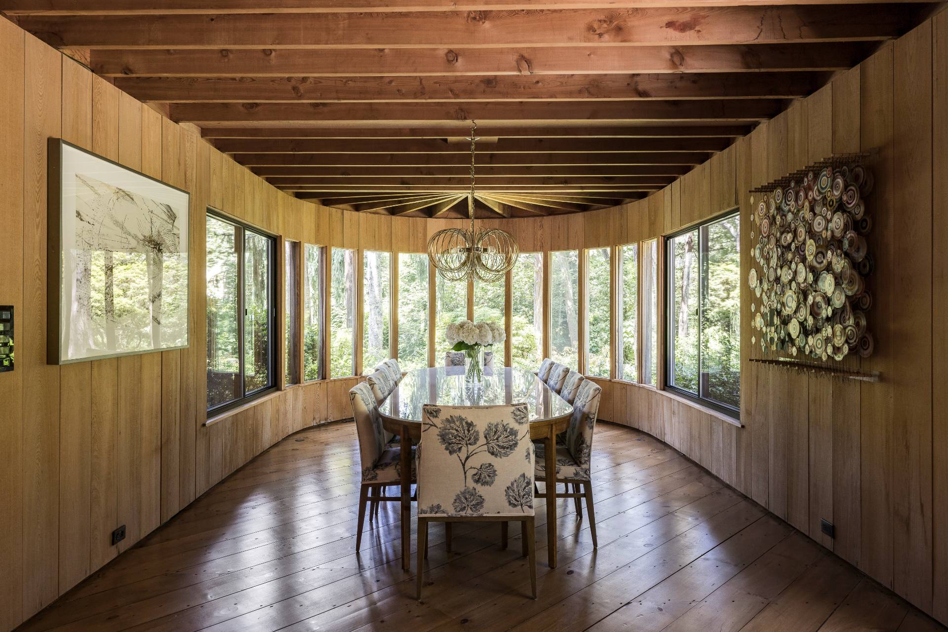4 Baiting Hollow Road East Hampton, NY 11937 - Photo 7 of 30 a view of a dining room with furniture window and wooden floor