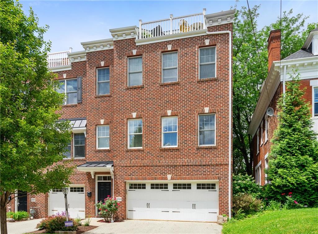 a front view of a building