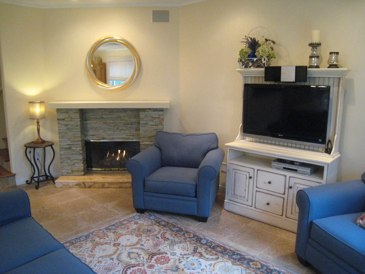 7825 Day Road Goleta, CA 93117 - Photo 6 of 20 Living Room with Fireplace