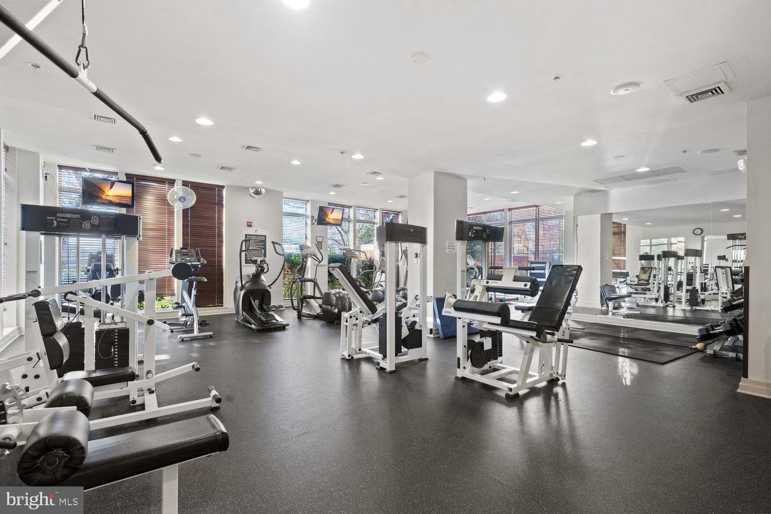 9480 Virginia Center Boulevard, Unit 329 Vienna, VA 22181 - Photo 22 of 30 a view of a room with gym equipment