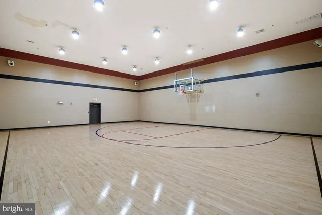 a view of a room with an empty space