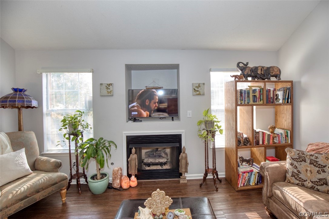 1403 Westgate Circle Williamsburg, VA 23185 - Photo 7 of 42 a living room with furniture and a fireplace