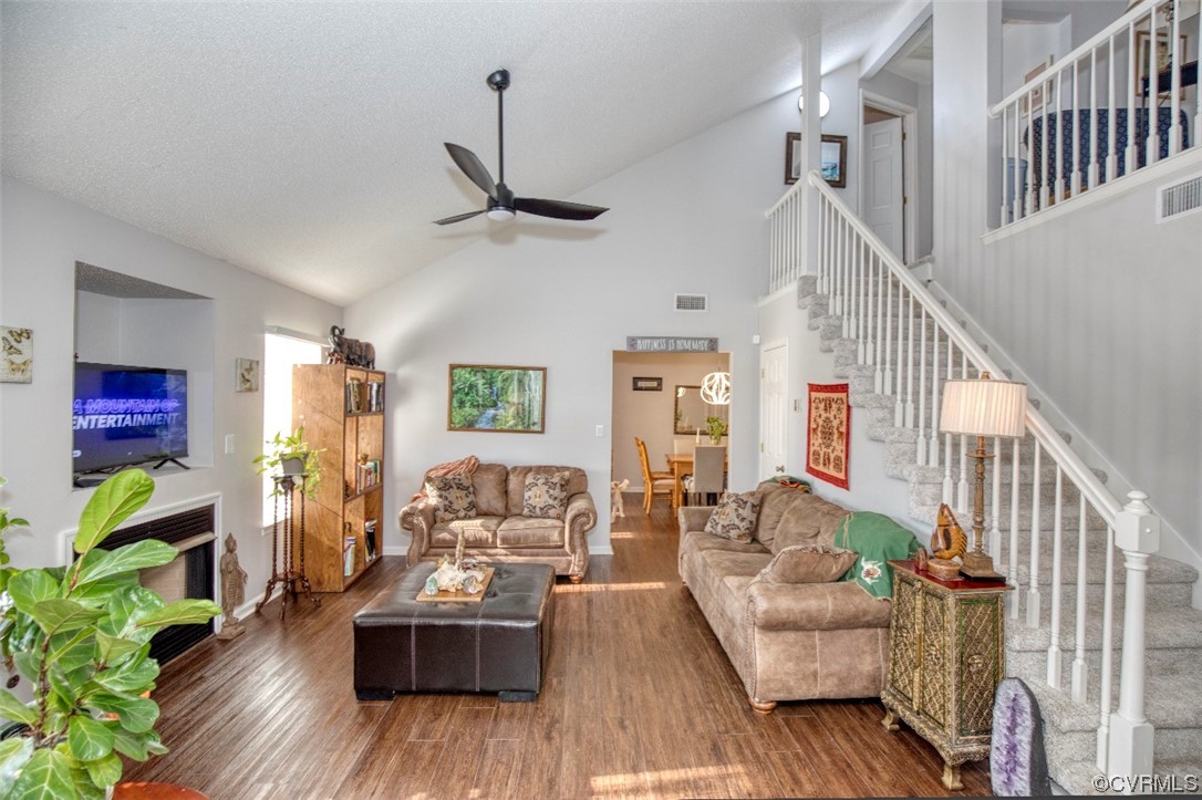 1403 Westgate Circle Williamsburg, VA 23185 - Photo 8 of 42 a living room with furniture and a wooden floor