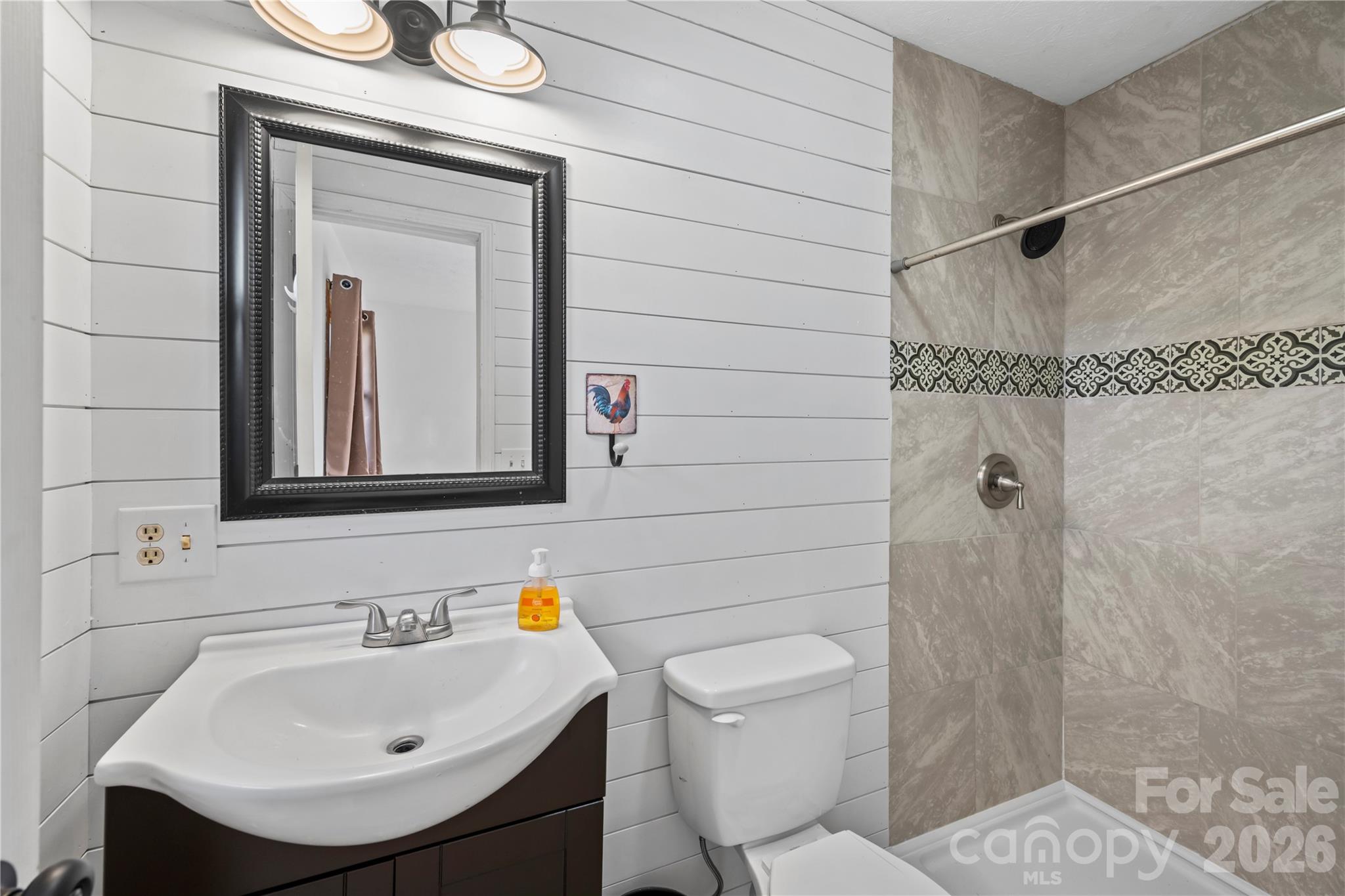 882 Queentown Road Canton, NC 28716 - Photo 21 of 33 a bathroom with a sink a toilet and shower