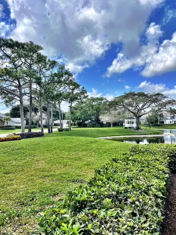 a view of yard with green space