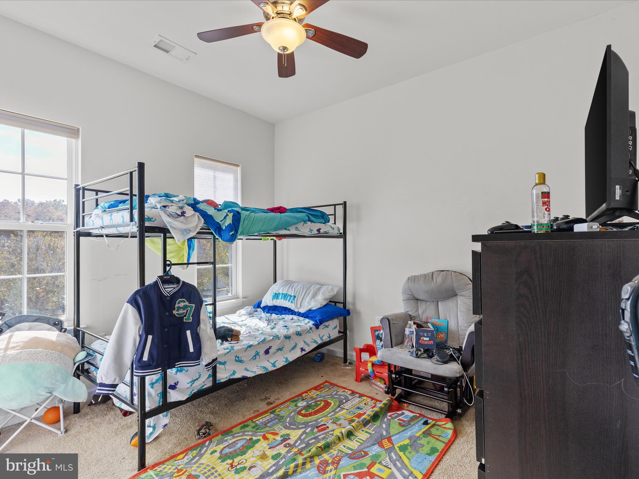2804 St Marys View Road Accokeek, MD 20607 - Photo 30 of 37 a bedroom with furniture and a flat screen tv