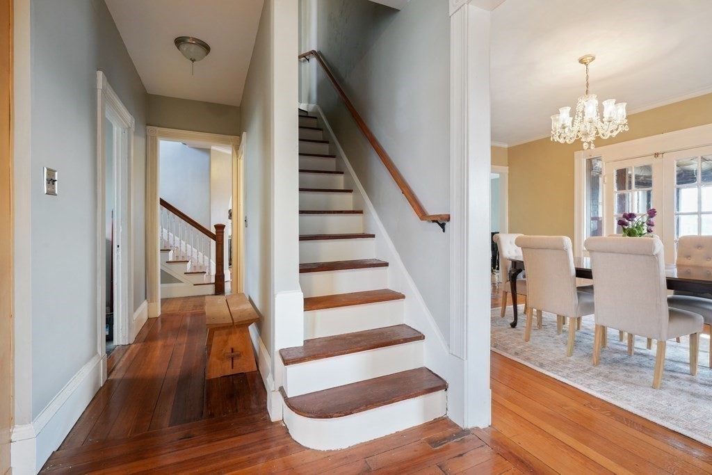 3 Rundel Park Boston, MA 02124 - Photo 16 of 31 a view of a hallway with wooden floor and staircase