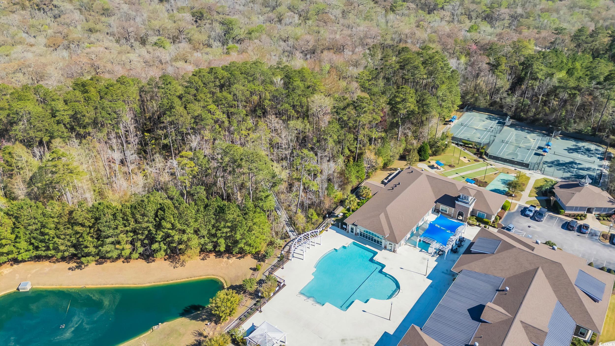 138 Sugar Loaf Lane Murrells Inlet, SC 29576 - Photo 37 of 38 Drone / aerial view featuring a forest view
