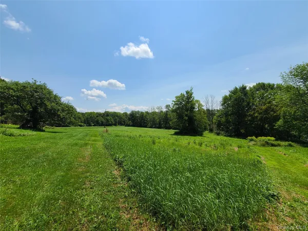 a view of a golf course with a lake