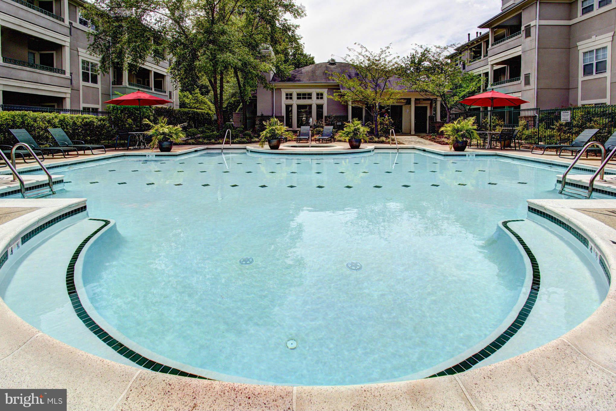 12016 Taliesin Place, Unit 34 Reston, VA 20190 - Photo 27 of 30 an aerial view of a house with swimming pool