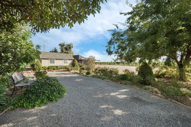 a view of a lake with a building in the background