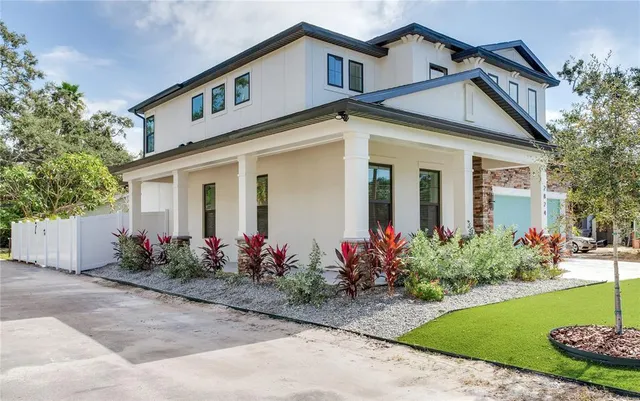 a outdoor view with a sitting space
