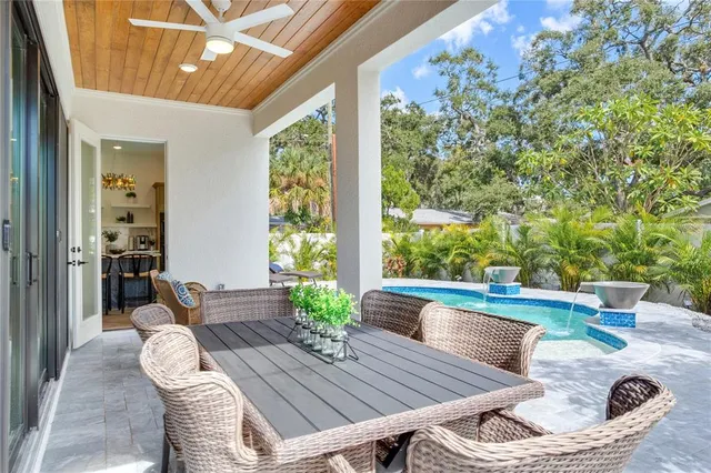 a view of a couches in patio