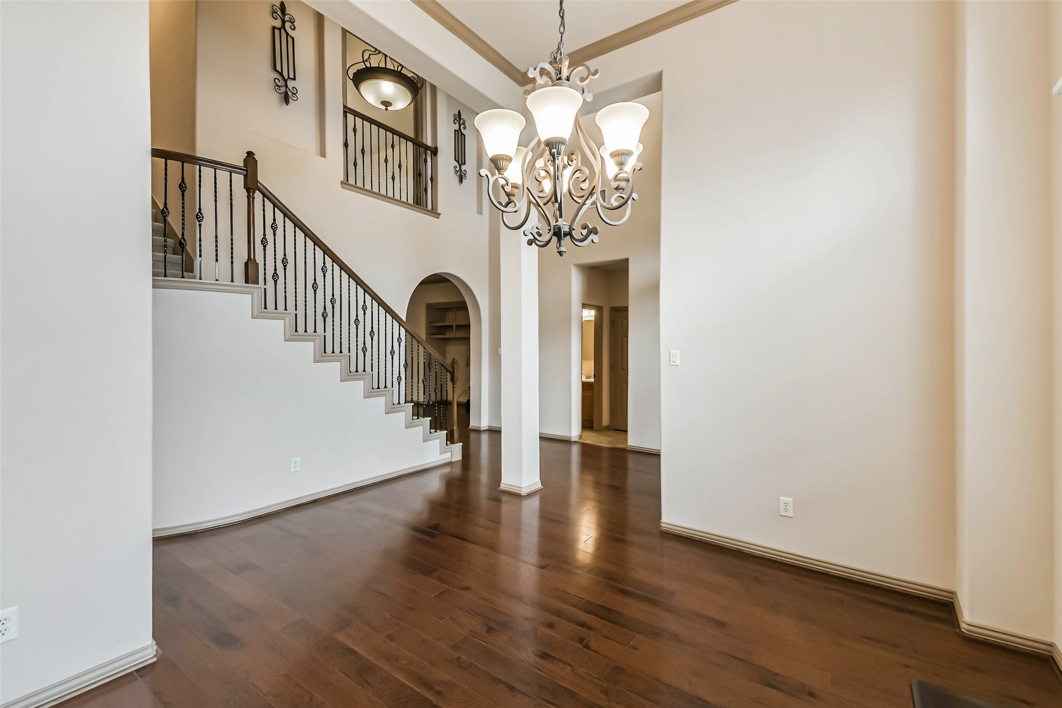18743 Duke Lake Drive Spring, TX 77388 - Photo 15 of 46 a view of entryway and hall with wooden floor