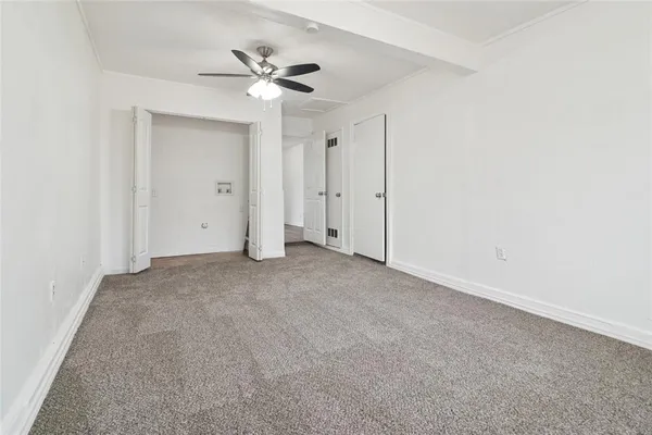 a view of an empty room