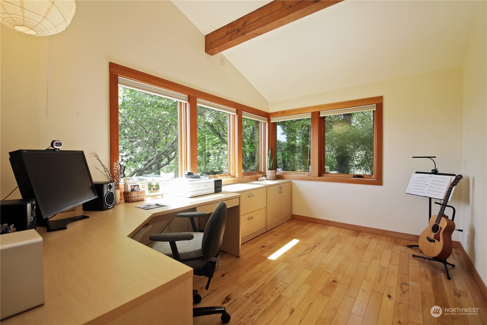 6567 Wahl Road Freeland, WA 98249 - Photo 18 of 40 a view of a workspace with furniture and a window