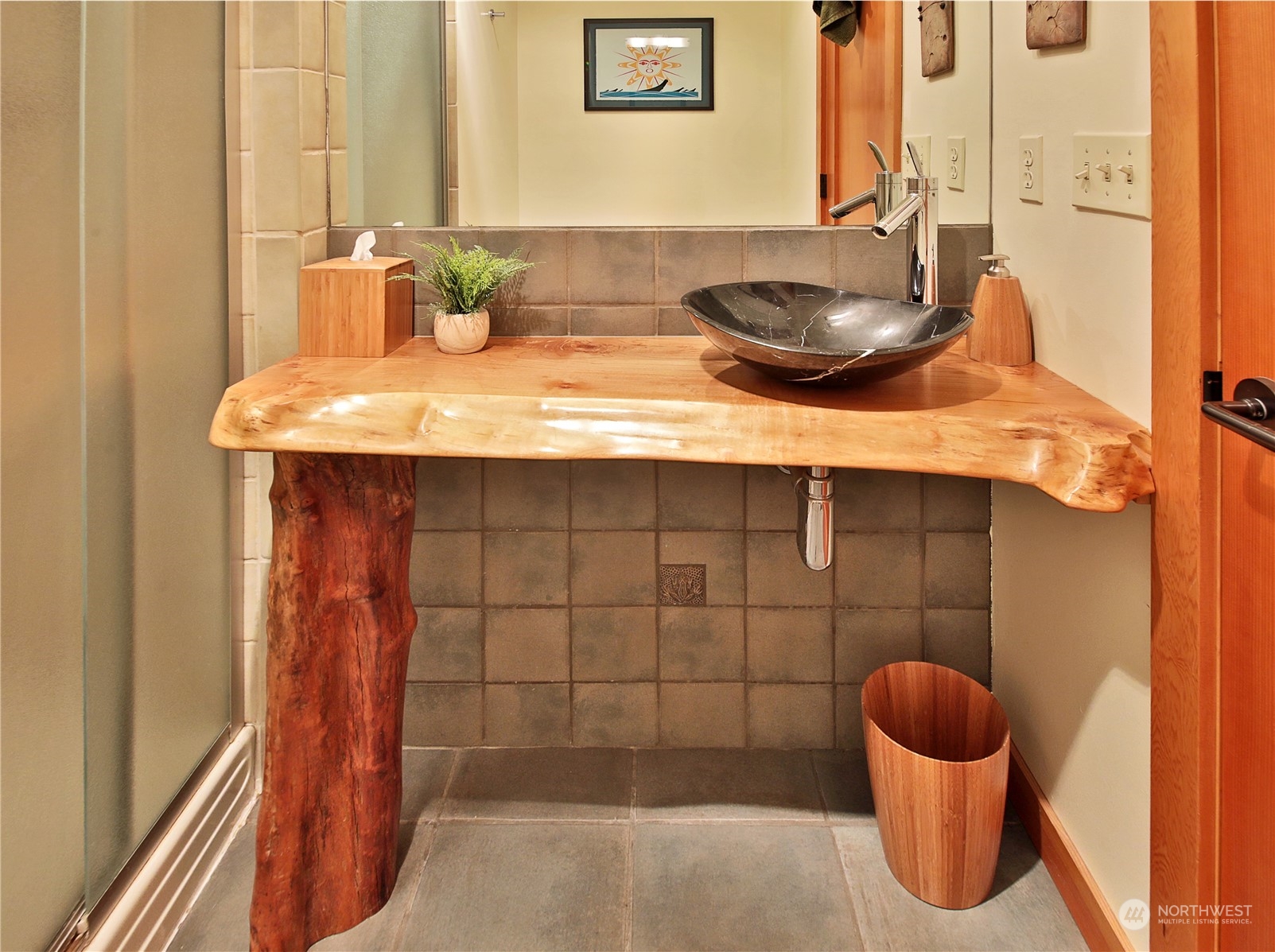 6567 Wahl Road Freeland, WA 98249 - Photo 19 of 40 a bathroom with a sink and a mirror