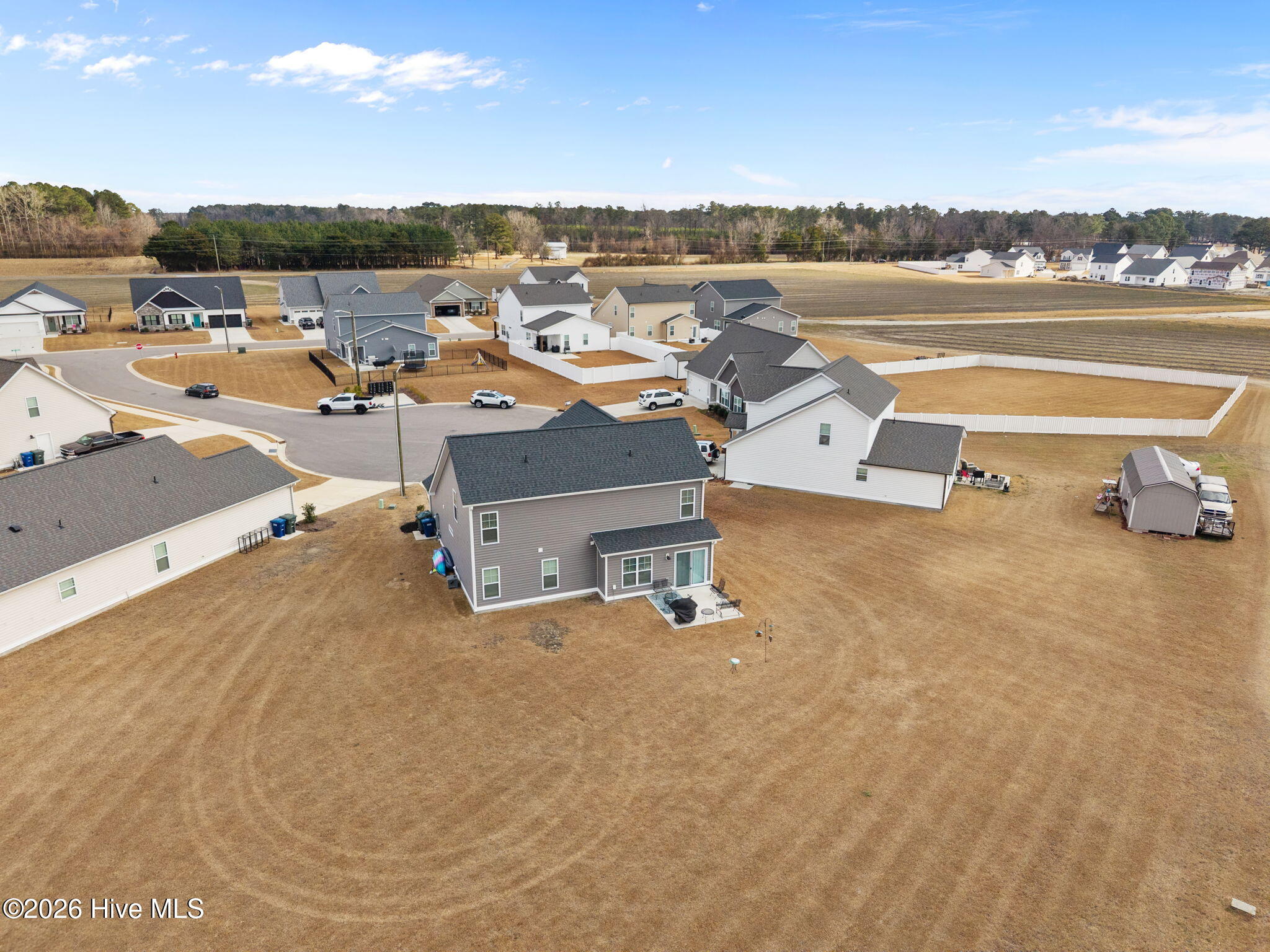 1107 Willowbrook Run Ayden, NC 28513 - Photo 41 of 50 Aerial - Large Back Yard