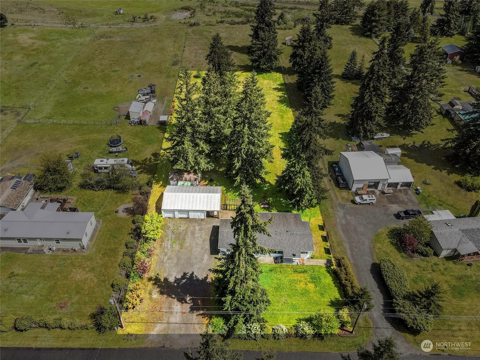 18524 Ivan Street Southwest Rochester, WA 98579 - Photo 18 of 20 an aerial view of residential houses with outdoor space