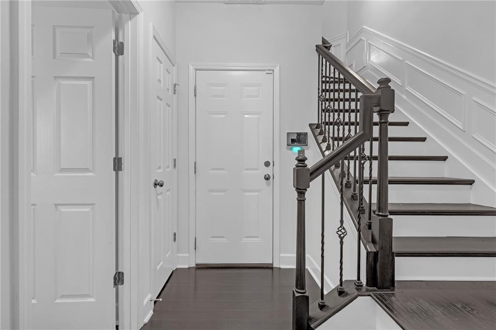 6513 Bennington Bluff Court, Unit 2 Mableton, GA 30126 - Photo 26 of 41 a view of entryway with wooden floor and stairs