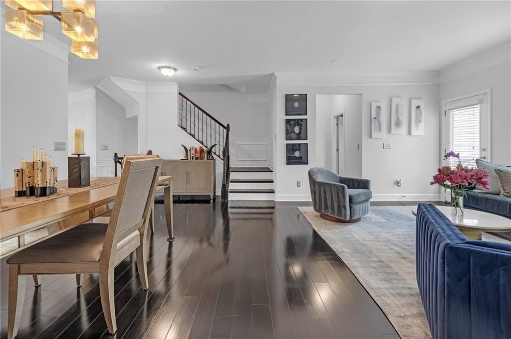 6513 Bennington Bluff Court, Unit 2 Mableton, GA 30126 - Photo 7 of 41 a dining room with furniture and wooden floor