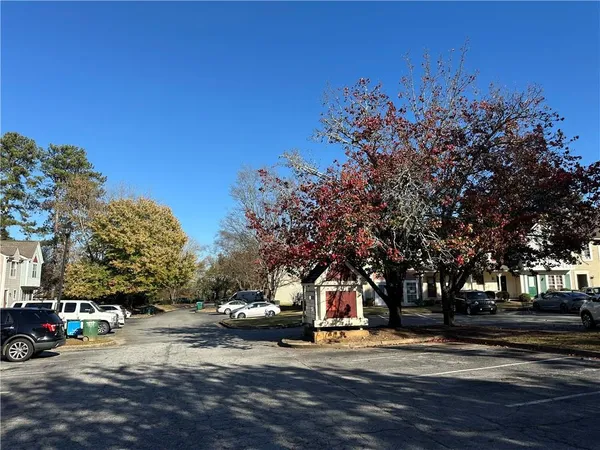 a view of street with trees
